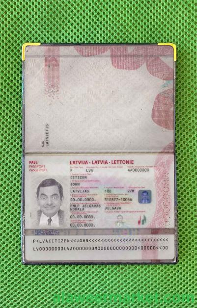 Latvia passport (2015-present) photo look